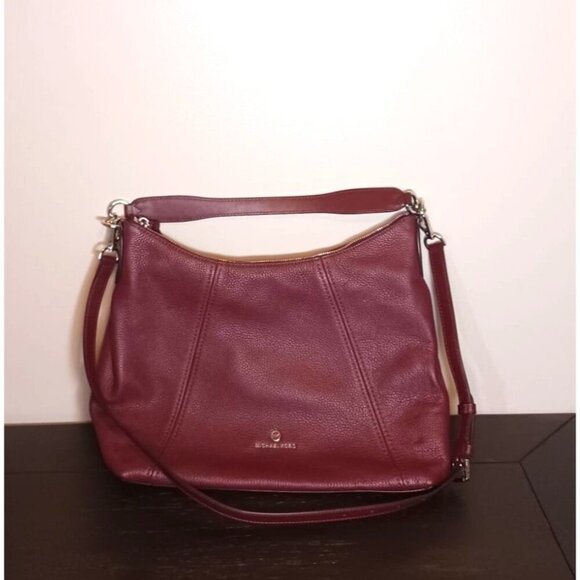 Michael Kors Sienna Large Convertible Shoulder Bag Burgandy NWOT - Picture 1 of 10